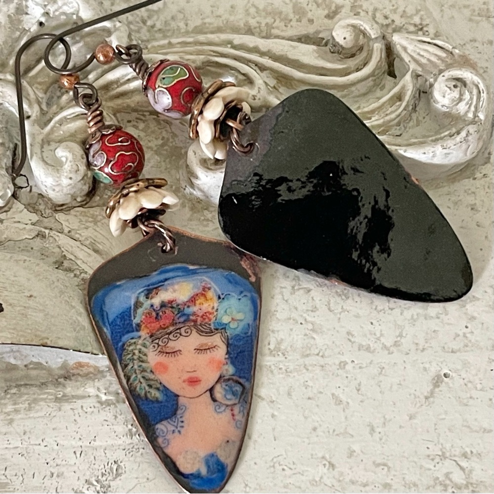 ARTISAN Earrings “Serendipity” - Dangles - Picture 5 of 8